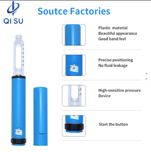 Matte Plastic <b>Refillable</b> Beauty Applicator Smooth 0-60IU Volume Control for 3ml Glass Liquid Cartridge Skin Care Dosing <b>Pen</b> - Product Image 1