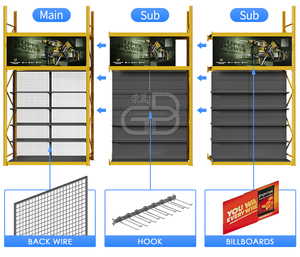 Scaffali per Supermercato a Doppio Lato Personalizzabili, Robusti Espositori per Negozi e Centri Commerciali - Product Image 3