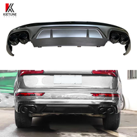 Diffuseur de pare-chocs arrière style SQ5 avec embouts d'échappement noirs pour Audi Q5 FY 8R 2018 2019 2020 2021 - Accessoires de kit carrosserie