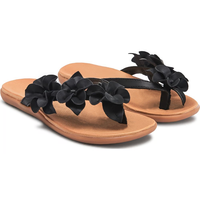 Sandales plates légères à enfiler pour femme, tendance mode, à bout ouvert, pour le printemps et l'été en extérieur, vente en gros
