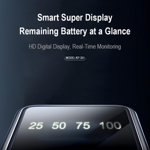 พาวเวอร์แบงค์ราคาประหยัด 10000mAh 2.4A ชาร์จเร็ว แรงดันคง<span class=keywords><strong>ท</strong></span>ี่ สำหรับโทรศัพ<span class=keywords><strong>ท</strong></span>์มือถือ iPhone พร้อมหน้าจอแสดงผล/สายชาร์จ 4 เส้น รุ่น KAXINSI KP-351 สีดำ - Product Image 5