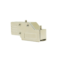 Connecteur D-Sub personnalisé avec capot métallique, 9 broches, 90 degrés, mâle/femelle, à souder