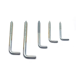 Chinese Manufacturer Customized Stainless Steel SS316 SS304 Nickel Black Oxide Metric L Shape <strong>Hook</strong> <strong>Screw</strong> High Quality - Product Image 1