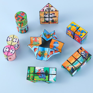 Cubo mágico Panda 3x3, cubo de Rubik, juguete educativo para niños de 5 a 7 años, rompecabezas de plástico Unisex, regalo - Product Image 2