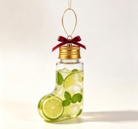 Bouteille décorative créative en forme d'étoile de 50 ml, très vendue, pour petites friandises, bouteille en plastique transparente