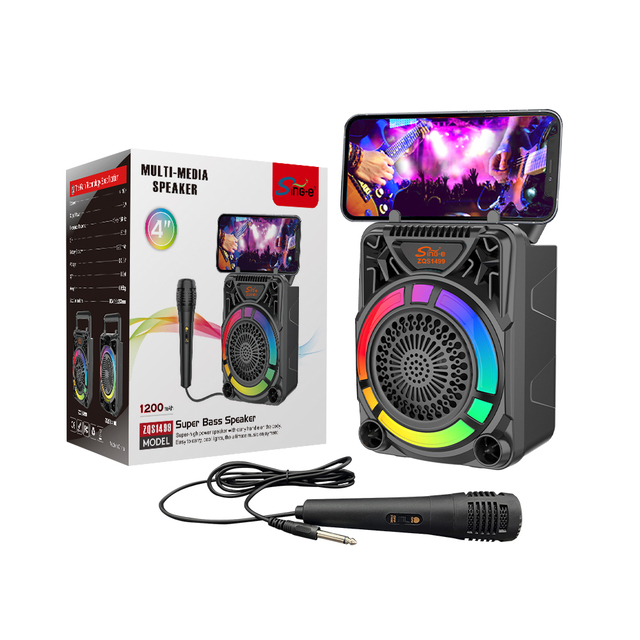 SING-E ZQS1499 Outdoor Camping Blue-tooth Speaker USB/TF Card/FM Function Radio Broadcast Portable Design Includes Microphone
