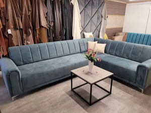 Ensemble de chaises et de canapés de salon de beauté, de boutique de vêtements, de restaurant, en métal et en cuir, design moderne et bon marché - Product Image 5