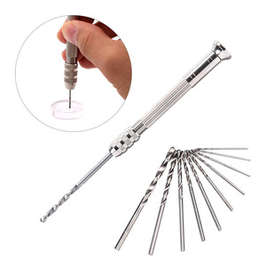 10pcs Metric Jobbers Length <b>Drill</b> <b>Bits</b> 0.8-3.0mm Hss Straight Shank For Steel Drilling - Product Image 3