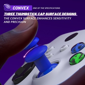 EXtremeRate Blue DIY Height Adjustable ThumbsGear V3 Interchangeable Thumbsticks Joysticks for Xbox Series X S Controller - Product Image 4