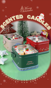 Ensemble de mini-bougies parfumées en cire de soja pour Noël, nouveauté, parfumées, forme d'arbre de Noël, mariages - Product Image 5