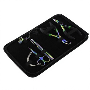 El kit de herramientas de extensión de cabello de alta calidad Incluye alicates removedores de microperlas también Mini tijera de corte de hilo afilado en logotipo personalizado - Product Image 1