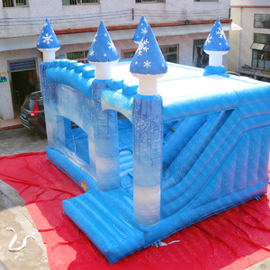 Castillo Inflable Combinado para Hacer Ejercicio al Aire Libre o <span class=keywords><strong>en</strong></span> Interiores, Castillo Hinchable Comercial con Tobogán, Material de PVC, Portátil - Product Image 1
