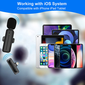 Microphone à condensateur professionnel sans fil iPhone iPad Microphone à revers pour entretien vidéo Podcast Vlog - Product Image 5