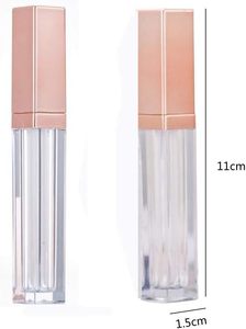 <b>Square</b> Plastic Lip Gloss Tube 7ml Custom Color Screw Cap <b>Mirror</b> Cosmetic Packaging Wholesale - Product Image 3