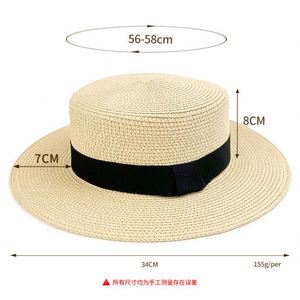 Chapeau de soleil Panama promotionnel en raphia à large bord avec boucle carrée, idéal pour les voyages d'été – Cadeau pour les voyageurs estivaux - Product Image 2