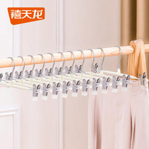 Perchas para pantalones Xitianlong, paquete de 5, ajustables, gruesas y protectoras, para colgar pantalones - Product Image 3