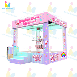 AMA Adult & Kids Big Large <span class=keywords><strong>Arcade</strong></span> Crane Máquina de garra humana <span class=keywords><strong>real</strong></span> para Centro Comercial - Product Image 3