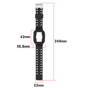 <span class=keywords><strong>Smartwatch</strong></span> Rugged Bumper Funda protectora Silicona Smart <span class=keywords><strong>Watch</strong></span> Band para <span class=keywords><strong>Xiaomi</strong></span> <span class=keywords><strong>MI</strong></span> <span class=keywords><strong>Watch</strong></span> 2 <span class=keywords><strong>Lite</strong></span> Strap - Product Image 3