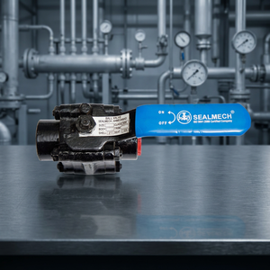 Vanne à levier en acier au carbone forgé classe 800 A105, 3 pièces, haute pression, raccord NPT BSPP, soudure à emboîtement, de 1/2 à 2 pouces, prix usine - Product Image 1