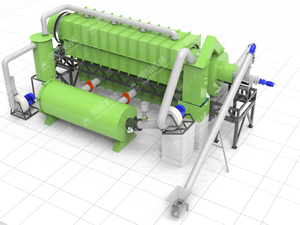 Machine de pyrolyse de biochar sans fumée pour déchets agricoles, sans <span class=keywords><strong>goudron</strong></span> de <span class=keywords><strong>bois</strong></span>, sans vinaigre, pour coques de riz et de noix de coco - Product Image 3