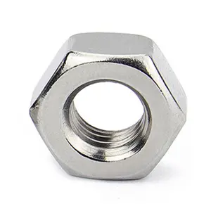 M5 M6 M8 M12*0.75 M16 M21 M25 M38 M40 50mm DIN934 Stainless Steel Heavy Hex Nuts A2-70/A4-80 Hexagon Nut