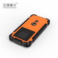 Escáner RFID UHF Portátil ISO18000-6C, Lector RFID de Largo Alcance con 5600 mAh, Escáner de Código de Barras con Sistema Android para Inventario