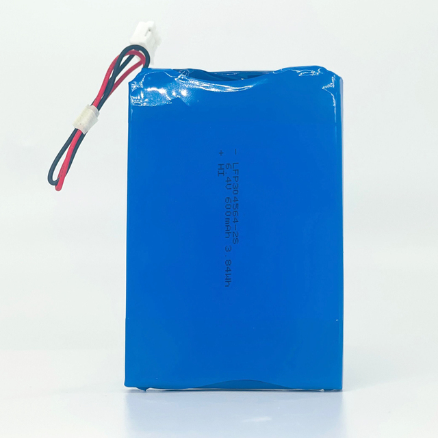 Factory Customize 3.2V Lithium Batteries LFP 304564-2S 6.4V 600mAh 3.84Wh Rechargeable LiFePo4 Li-polymer Lipo Battery Pack