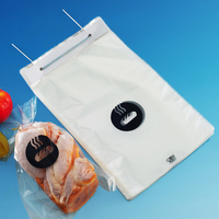 Bolsas de pan con asa de alambre, impresas en huecograbado, termosellables, duraderas, de LDPE de grado alimenticio, con fuelle inferior para envasado de panadería y sándwiches
