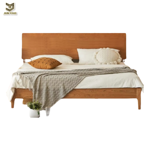 Meubles de chambre à coucher décontractés en bois de cerisier Ensemble infusé de pierre pour <span class=keywords><strong>la</strong></span> maison Chambre à coucher principale Villas de vacances tranquilles Appartements urbains confortables - Product Image 1