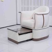 Évier de pédicure unique de style français avec chaise de pédicure spa tourbillon à jet avec chaise royale
