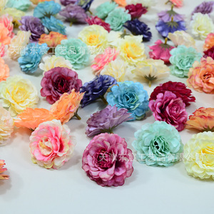 Flores Artificiales de Rosa y Peonía Dongchen Crafts, Poliéster 1.5G, Decoración para Bodas, Arreglos de Mesa, Manualidades, Accesorios para el Cabello - Product Image 4