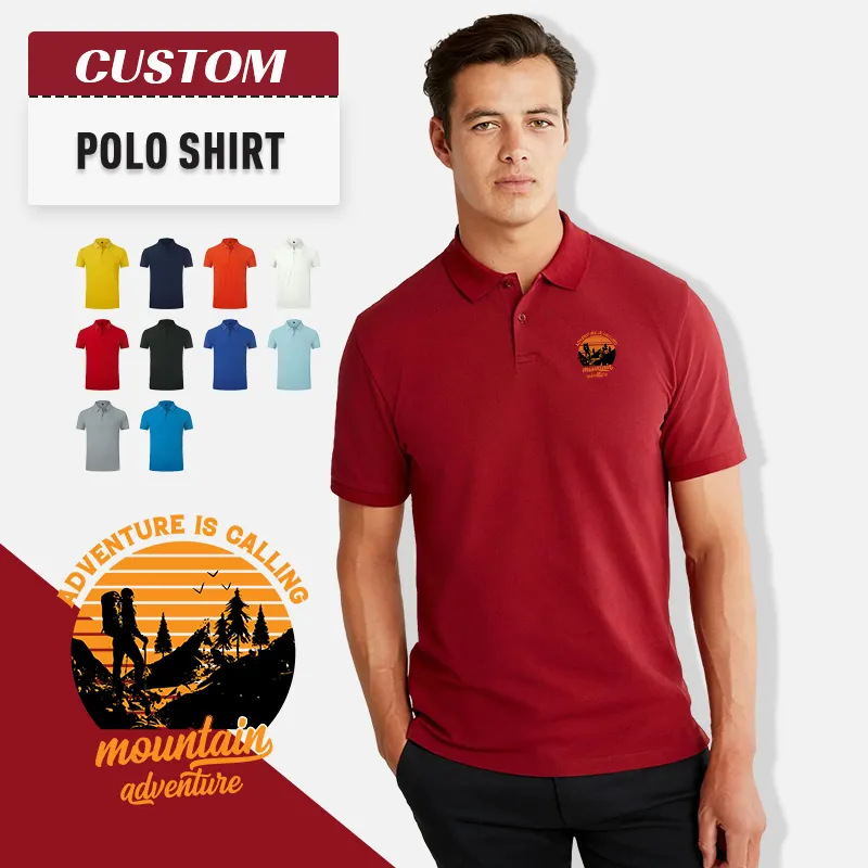 Guangzhou personalizado designer de boa qualidade pescoço curto manga longa esportes ao ar livre luxo plus size 100% algodão camisas polo dos homens