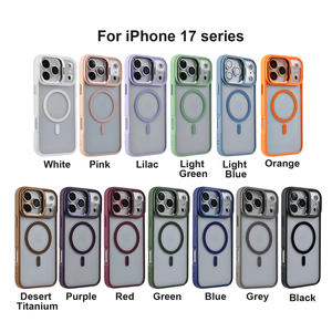 Funda Magnética Transparente para <span class=keywords><strong>iPhone</strong></span> 17 Pro Max 17 Air 17 Plus - Carcasa Transparente para Teléfono Móvil <span class=keywords><strong>con</strong></span> Marco Metálico para Cámara y Protectores de Lente - Product Image 6