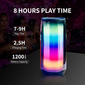 Altavoz Inalámbrico ORO Clip <span class=keywords><strong>4</strong></span> de Alta Calidad, BT5.2, Portátil, con Luces LED RGB, Pantalla Completa Luminosa, Resistente al Agua, Carga Inalámbrica, 500 mAh, Metálico - Product Image 3