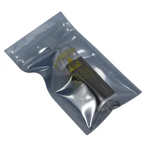 Custom Printed Reclosable Antistatic Plastic Bags Electronic Instruments Packaging Pouch Anti Static ESD Shielding Bag