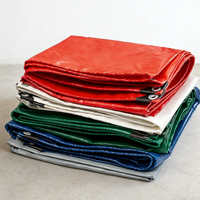 Rouleau de bâche PE enduite personnalisable 100gsm 200gsm avec œillets, robuste et résistant aux déchirures pour abri de voiture et camping