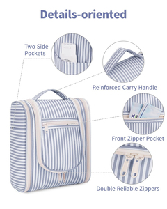 Neceser <span class=keywords><strong>de</strong></span> <span class=keywords><strong>Maquillaje</strong></span> Extra Grande, Bolsas <span class=keywords><strong>de</strong></span> Cosméticos Impermeables, Bolsa <span class=keywords><strong>de</strong></span> Aseo Colgante para Viajes para Mujer - Product Image 3