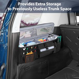 <span class=keywords><strong>3</strong></span>-delige Brede Kofferbak Achteropberger Met <span class=keywords><strong>2</strong></span> Verstelbare Hangende Lussen En Haak-En Loopbanden Speelgoedkisten En-Organisatoren - Product Image 6