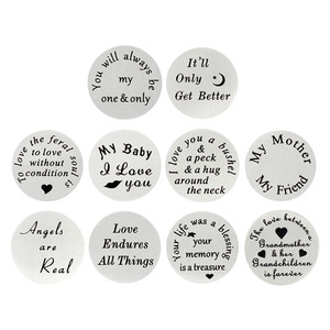 Quà Tặng Tự Làm Bán Chạy Cho Bé Gái Đĩa Mề Đay Nổi Tùy Chỉnh Cá Nhân Bằng Thép Không Gỉ 22 Mm Được Đánh Bóng Chất Lượng Cao - Product Image 5