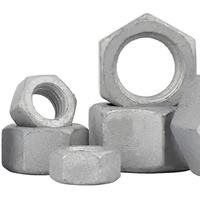 Mur Baut Hexagonal Metrik Ulir Kasar Imperial untuk Struktur Jembatan Pengikat Industri