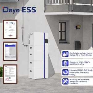 Paquetes de almacenamiento de batería de litio Lifepo4 de ciclo profundo del mejor sistema solar de energía Deye ESS - Product Image 2