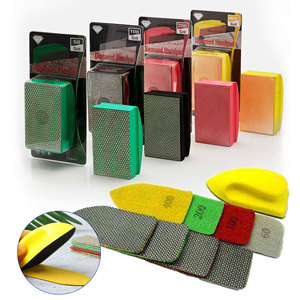 Disponibile OEM Funlin FLE12001 Tamponi Abrasivi Cuboidali da 36mm, Forte Forza di Taglio, Alta Stabilità, Tamponi Abrasivi Diamantati Manuali per Pietra - Product Image 4