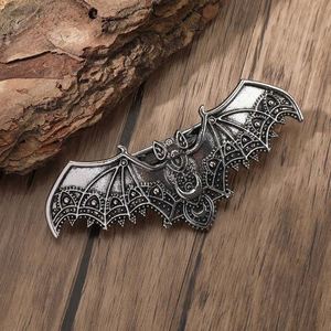 Pince à cheveux gothique chauve-souris Viking, motif ajouré exquis, style rétro gothique, accessoire de coiffure personnalisé et tendance - Product Image 2