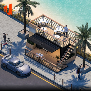 20 pieds Pop-Up Shop Cafe Bar Conteneur Café Boutique Conteneur Alimentaire Restaurant Cuisine <span class=keywords><strong>Kiosque</strong></span> Préfabriqué pour l'extérieur - Product Image 6