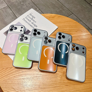 เคสโทรศัพท์แม่เหล็กแบบเปลี่ยนเลนส์กล้องได้ รุ่น Original Converted สำหรับ iPhone 17 16 15 14 Pro Max Armor 2 in 1 พร้อมกระจกเลนส์ Candy AG ฝาหลัง - Product Image 2