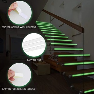 Ruban Photoluminescent Vert - <span class=keywords><strong>Film</strong></span> de Sécurité Luminescent Auto-Adhésif pour Sortie d'Urgence - Product Image 1