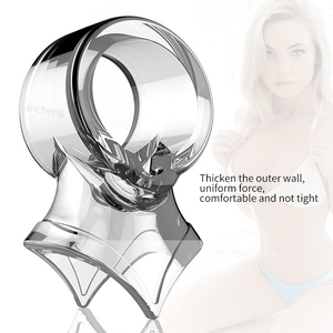 男性大人のいちゃつく大人のおもちゃのための高品質TPE高弾性ペニススリーブ遅延射精ペニスリング - Product Image 4