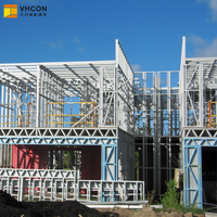Villa de luxe préfabriquée en acier léger LGS, construction permanente, maisons préfabriquées avec certification européenne norme EN