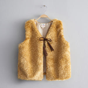 Manteaux d'hiver sans manches en fausse fourrure pour jeunes filles de Corée, fabriqués en Chine par une usine OEM - Product Image 5