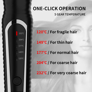 Fer à <span class=keywords><strong>boucler</strong></span> électrique Qianyi OEM en céramique avec lampe LED, chauffage MCH/PTC, certifié ROHS, contrôle de 5 températures, <span class=keywords><strong>pour</strong></span> tous types de <span class=keywords><strong>cheveux</strong></span> - Product Image 2